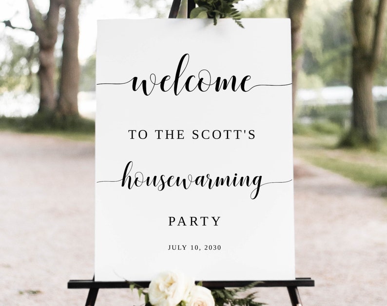 Housewarming Party Sign Printable Housewarming Etsy