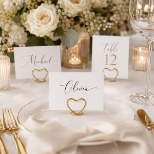 Table Number Holders Silver, Gold, Rose Gold: Elegant Wedding & Event Decor