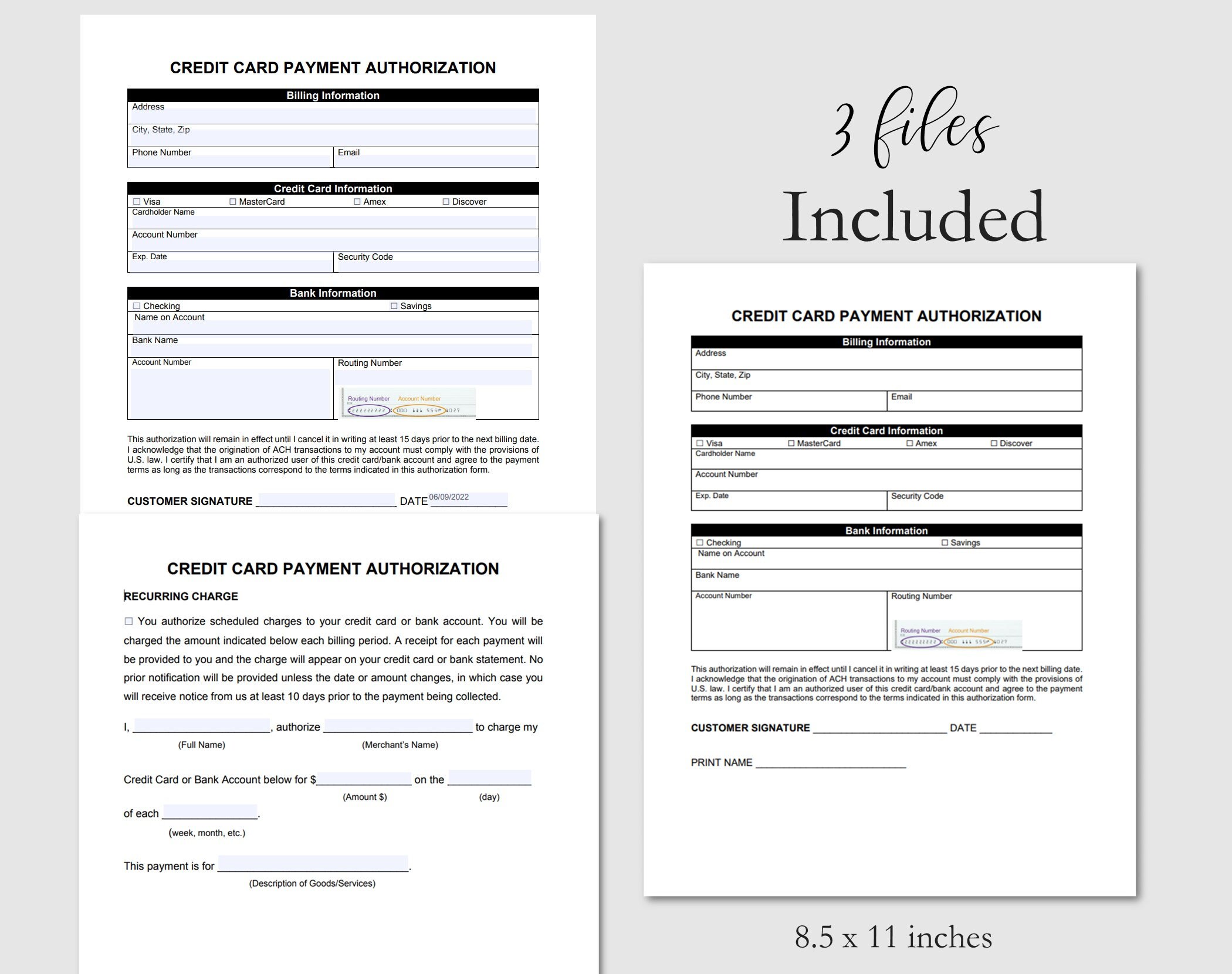 Complete Client Authorisation Form Credit Card Authorization Form: Client Intake (PDF, Word, Google Docs ...