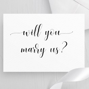 Will You Be Our Officiant, Will You Marry Us, Editable Will You Be Our Officiant Card, Wedding Card, Instant Download, Minister Card, DIY