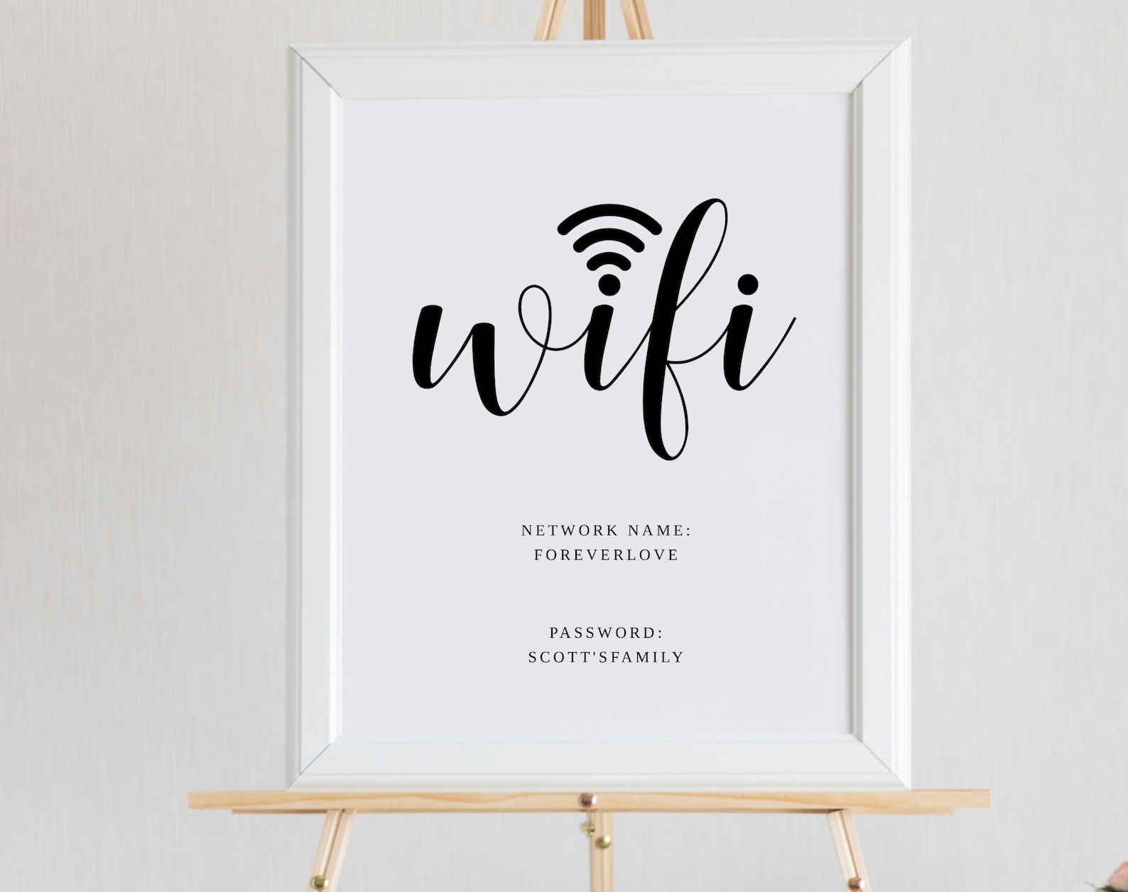 WIFI Password Sign Template Printable Guest Wifi Signs Etsy UK
