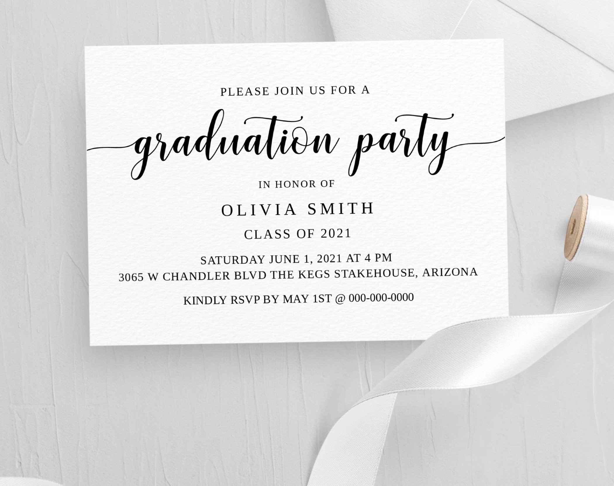 Paper Paper & Party Supplies Invitations Customized Graduation Invitation Announcement id373638