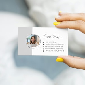 Cartes de visite professionnelles personnalisées, Modèle minimaliste modifiable personnalisé, Image de marque de petite entreprise, Moderne, Satisfaction garantie