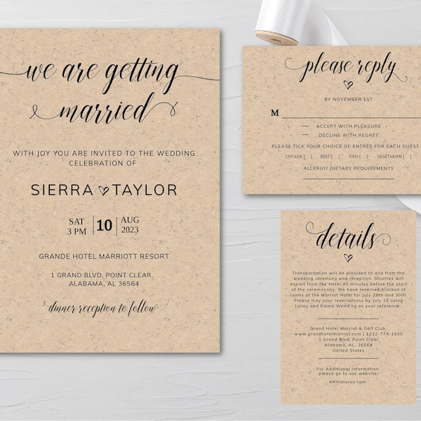 Country Wedding Invitation - Etsy