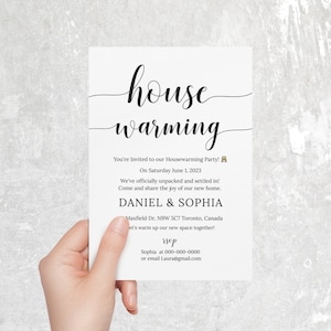 Housewarming Party Invitation: Modern Editable Template (5x7 Digital Download)