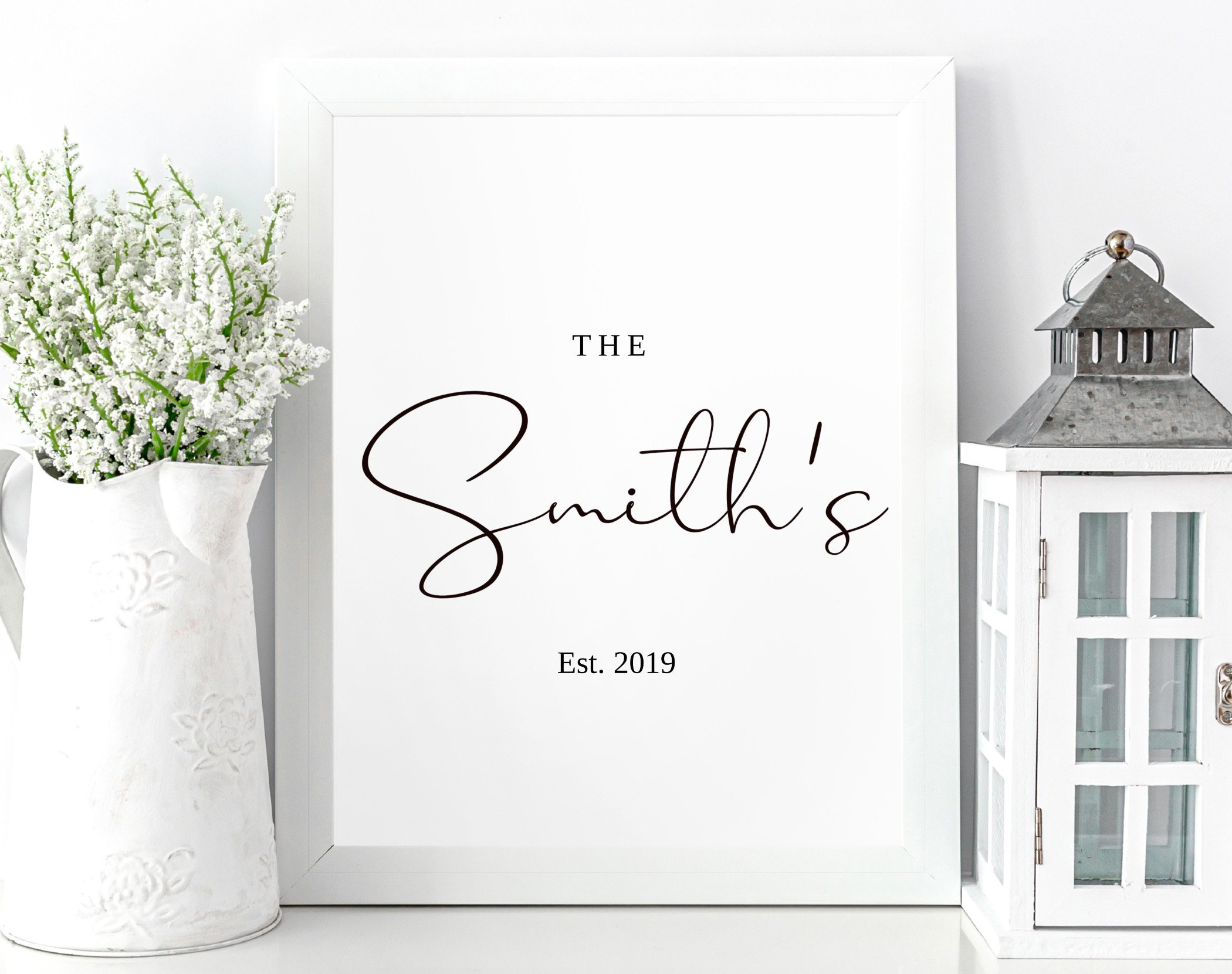 Established Family Sign Personalized Last Name Printable House - Etsy
