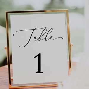 Customizable Wedding Table Numbers | Printable & Editable | Instant Download
