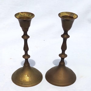 Candlestick (2) - Bronze - France - 1900-1910