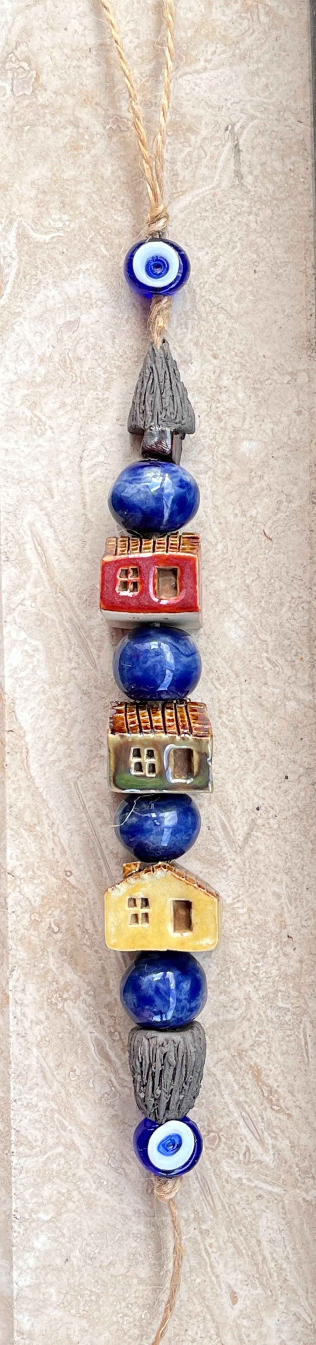 Miniature Ceramic House Ornament Lenght 20 Cm Etsy