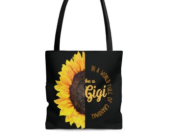 Personalizzato nonna girasole tote borsa nonna nickname essere un Gigi Nana Mimi nonna gramma Nonna Grandmere Abuela Yaya Nan regalo personalizzato