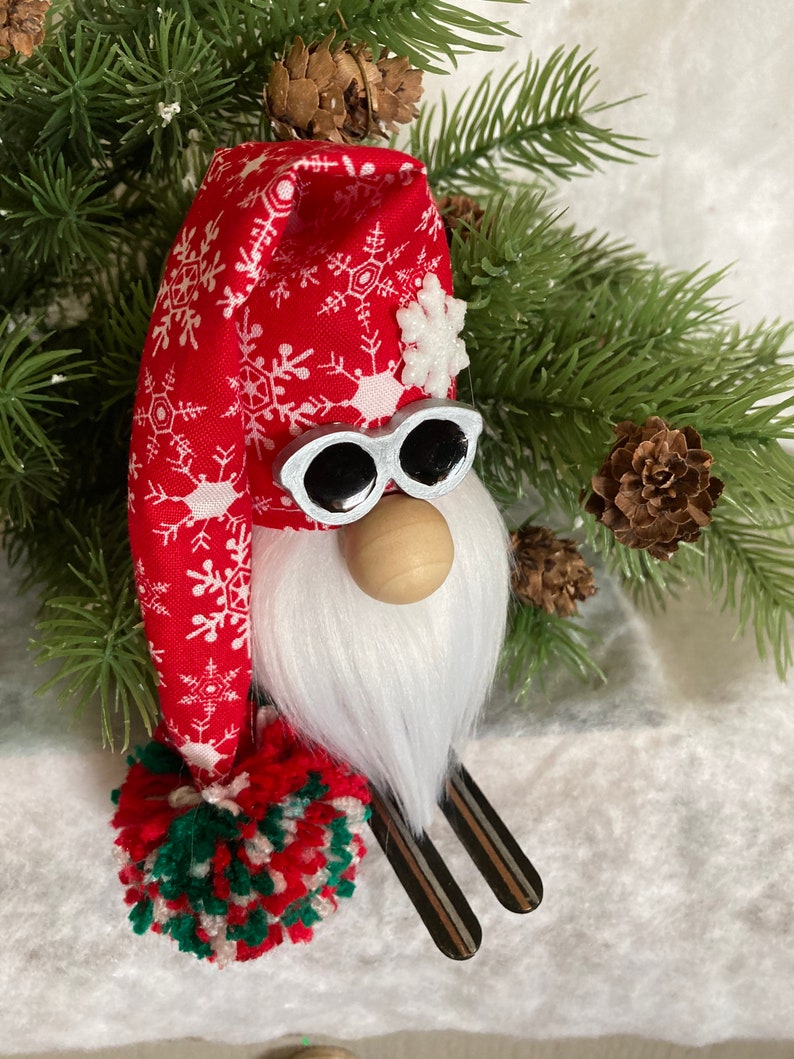 Skiing gnome winter gnome etsy Skiing gnome winter gnome etsy