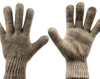 Mongolia Unisex Yak Woolen Gray Gloves Adult, Kid Winter Warm Hand Gloves