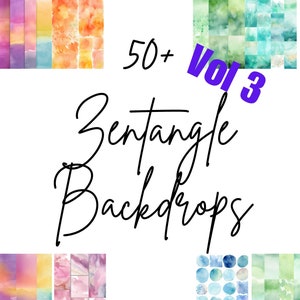 Vol. 3 DIGITAL ZENTANGLE BACKDROPS images