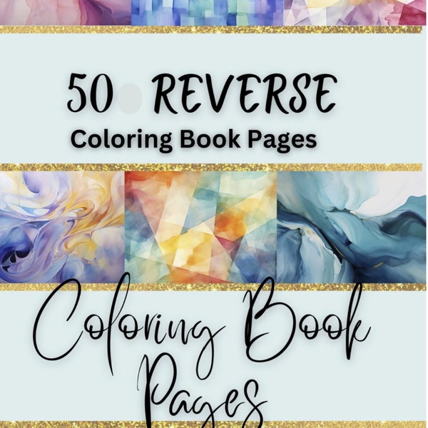Vol. 2 - 50 Reverse Coloring Book Pages