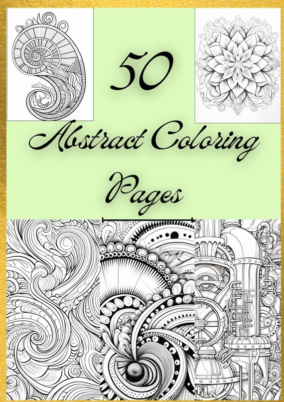Abstract coloring books for adults: Abstract Coloring Books For