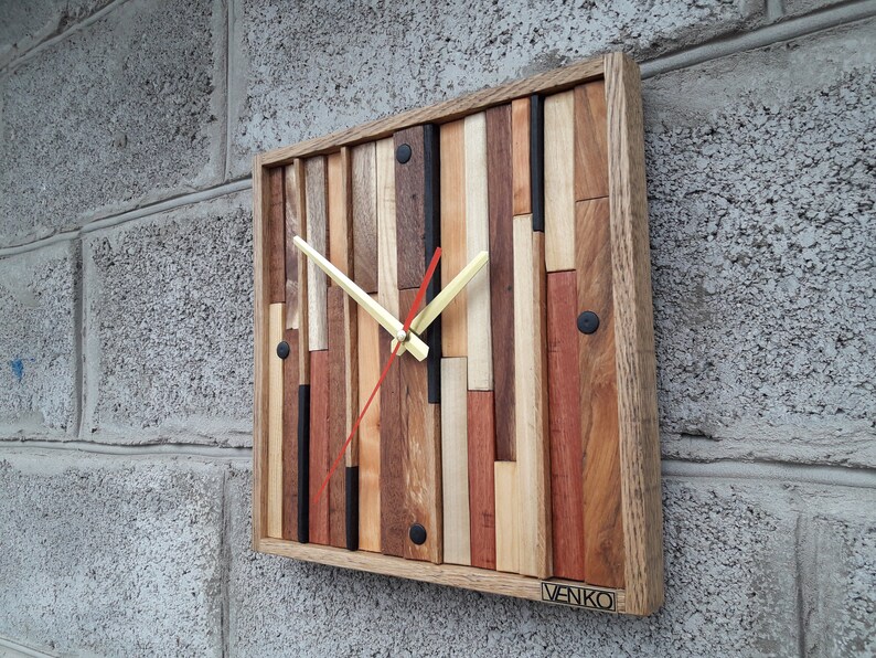 Wall Clock in Modern Design Industrial Wall Clock Unique Etsy