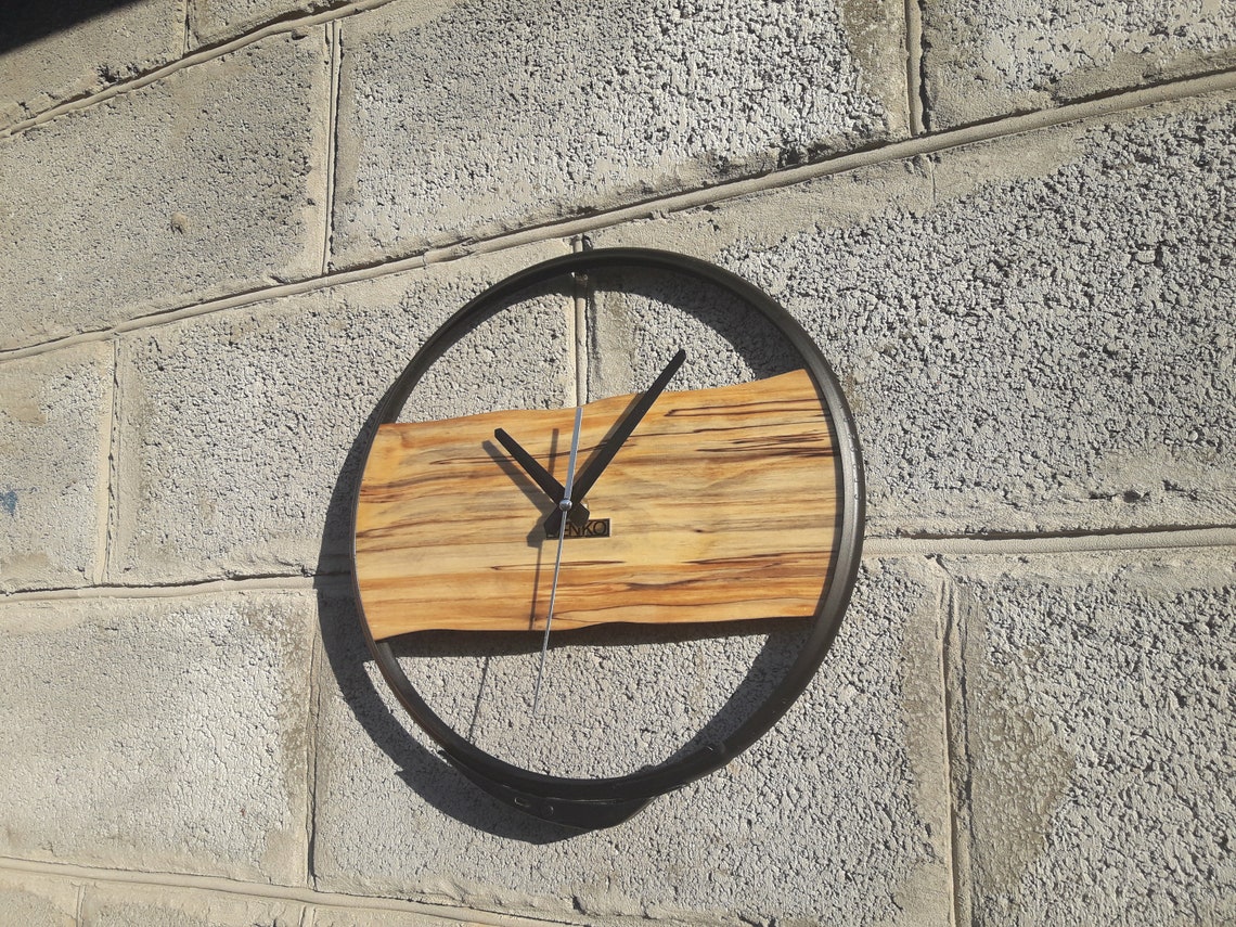 Clock Round LOFT Industrial Wall Clock Unique Wall Clock | Etsy