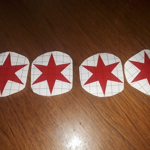 Bandiera di Chicago stelle decalcomania in vinile per interni ed esterni stelle oversize bandiera di Chicago