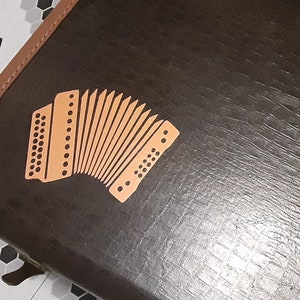 Accordion sticker decal polka music