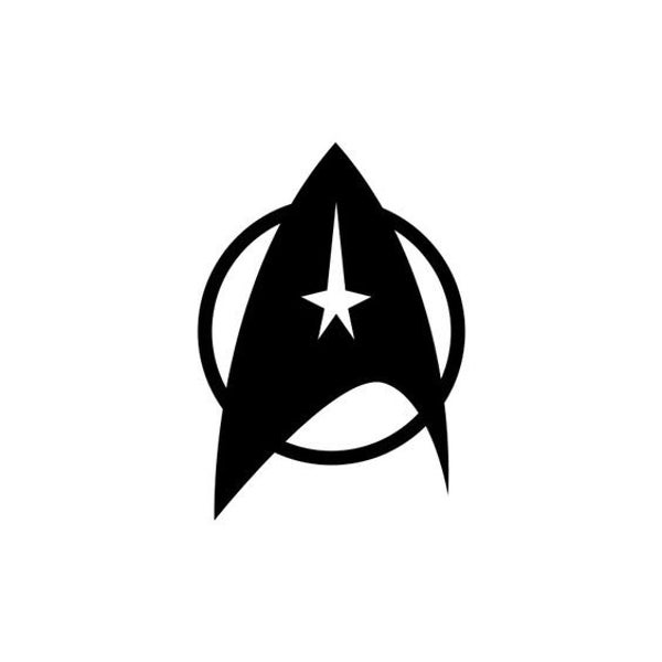 Star Trek logo vinyl indoor outdoor decal car wind shield customizable