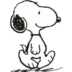 Snoopy vinyl indoor outdoor decal