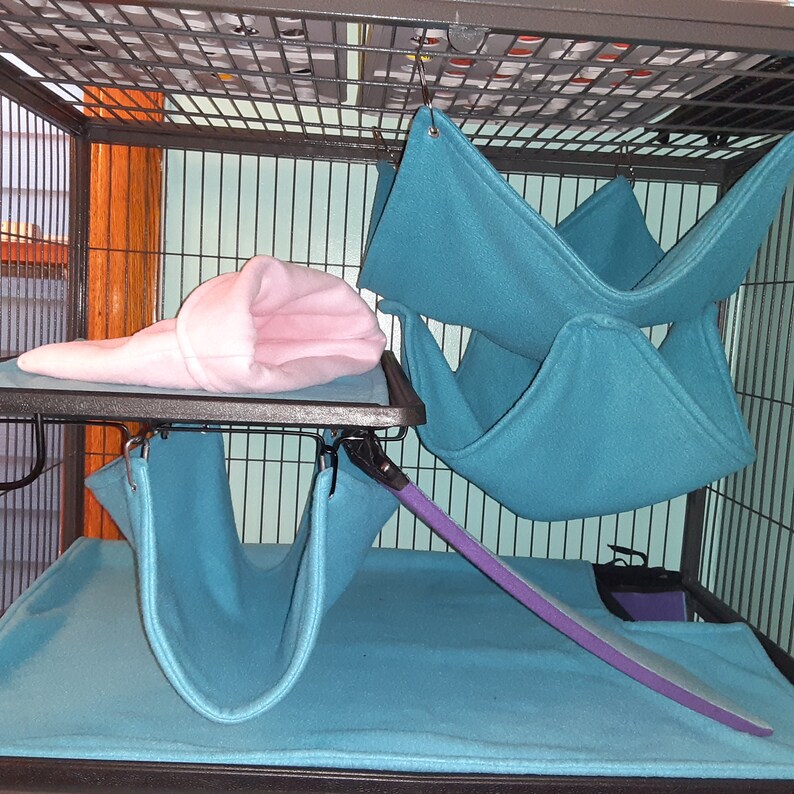 Ferret/critter Nation Cage Liner Set Fleece Ferret Bedding Etsy