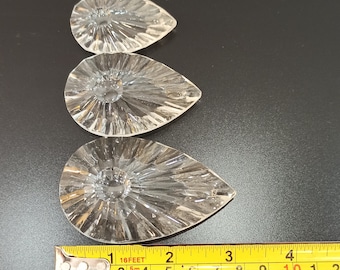 Vintage Prismatic Glass Chandelier Pendants - Set of 6