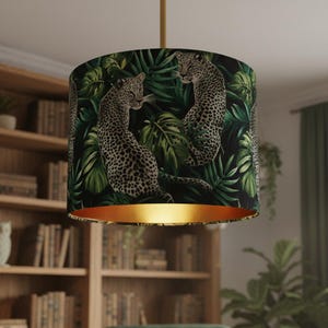 Paralume leopardato fatto a mano da Abajur.