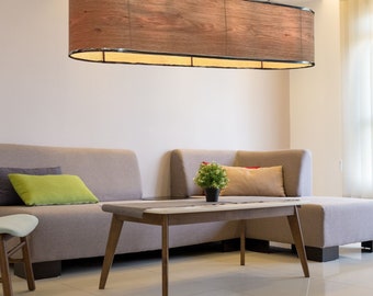 ARK-100/3L OAKWOOD Handmade Natural Wood Veneer Scandinavian Lampshade by Abajur.