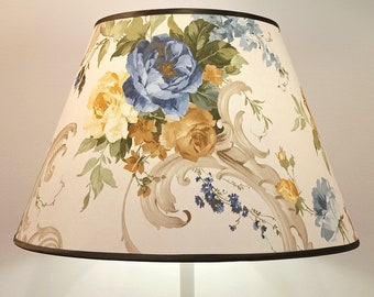 ROSE 78 CLASSIC, Handmade Lamp shade by Abajur,a Country Style Lampshade for table/floor lamp or as a ceiling pendant lamp.
