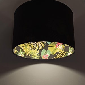 MALIBU PINEAPPLE & Tropical Leaves  MYSTERY, Handmade Lamp shade by Abajur.