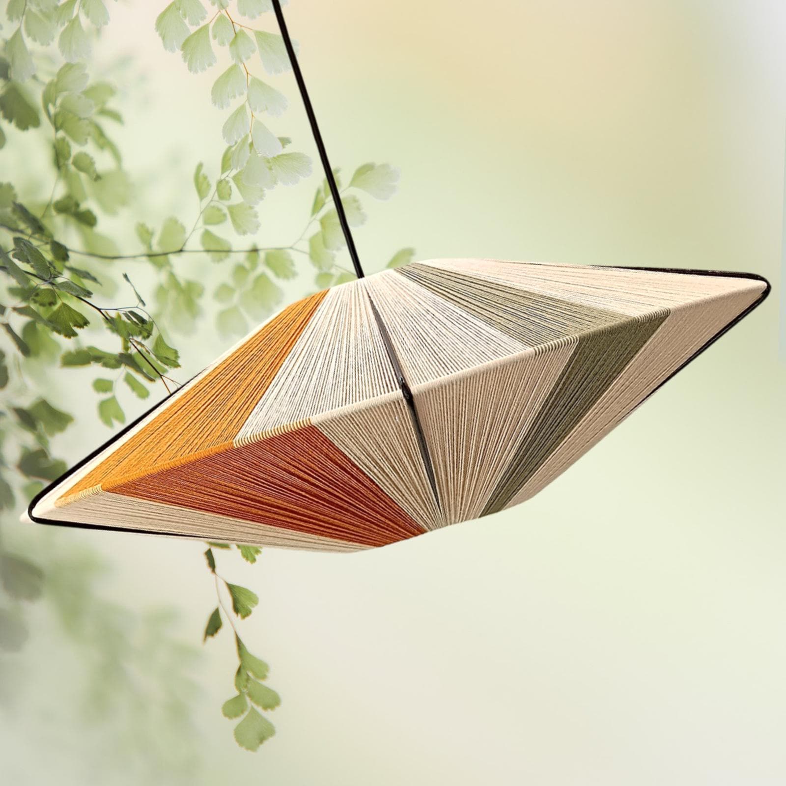 Brisbane-6000 YARN, Impressive Handmade Lamp shade, Large woven Bon Bon Lampshade, Pendant Light by Abajur.