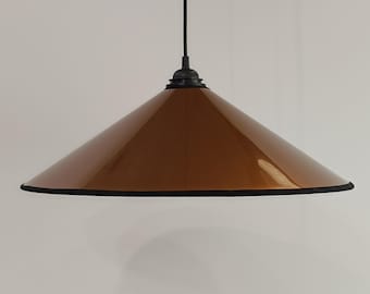 Semi-Transparent Copper Pendant Light – Modern Conical Hanging Lamp