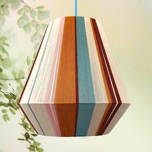 KYTHIRA-4700 Handmade YARN Lamp shade,Large woven Bon Bon Lampshade, Pendant Light  by Abajur