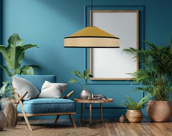 Venice Linen Pendant Lamp,Handmade Lamp shade, Xtra Large (59cm!), Pendant Light by AbajurHandmade.