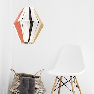 ANTIPAXOI - 3800 Yarn-Shade, Handmade Pendant Lamp,Large woven Bon Bon Shade, Pendant Light  by AbajurHandmade.