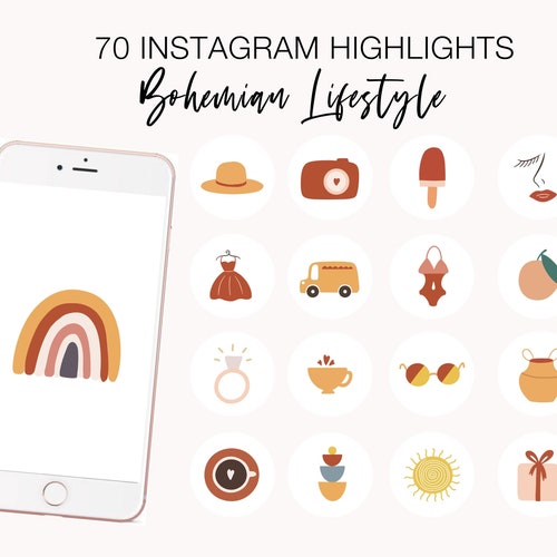 Instagram Story Highlight Icons Boho Instagram Abstract - Etsy