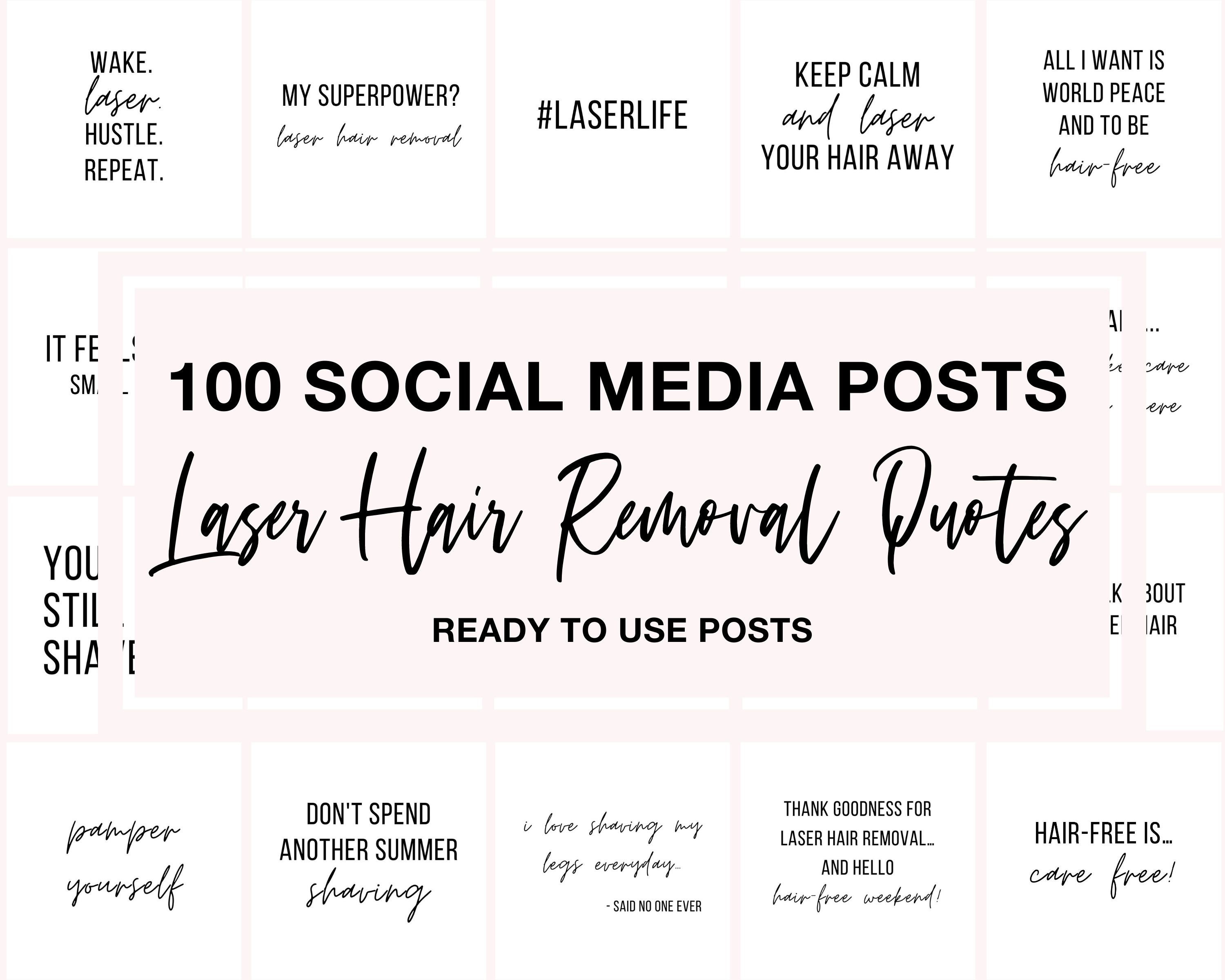 Laser Hair Removal Instagram Laser Hair Removal Quotes Etsy UK