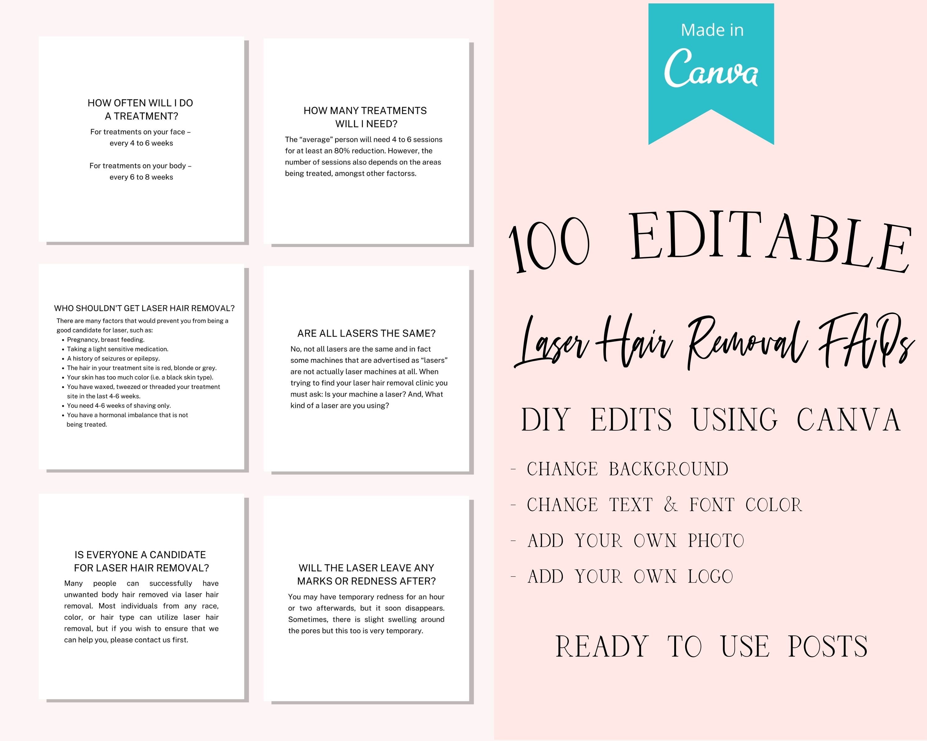 Laser Hair Removal Instagram Template Laser Hair Removal - Etsy Canada Laser Hair Removal Instagram Template Laser Hair Removal - Etsy Canada