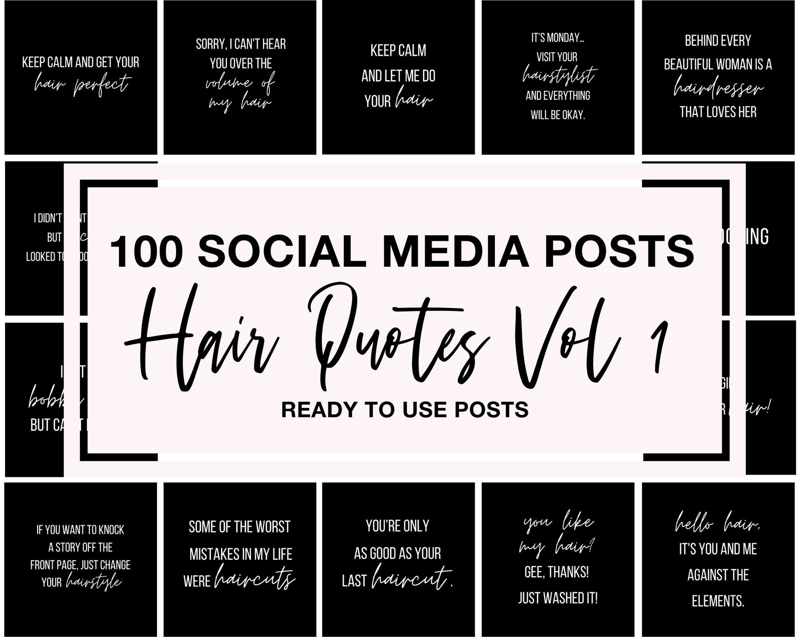 Hairstylist Instagram Post Hairdresser Quote Hairdressing Etsy