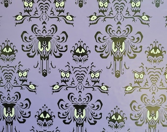 Fabric Wallpaper Haunted Mansion Inspired Wall Mural, Peel and Stick Wallpaper