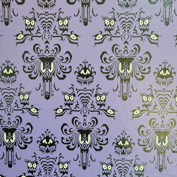 Fabric Wallpaper Haunted Mansion Inspired Wall Mural, Peel and Stick Wallpaper