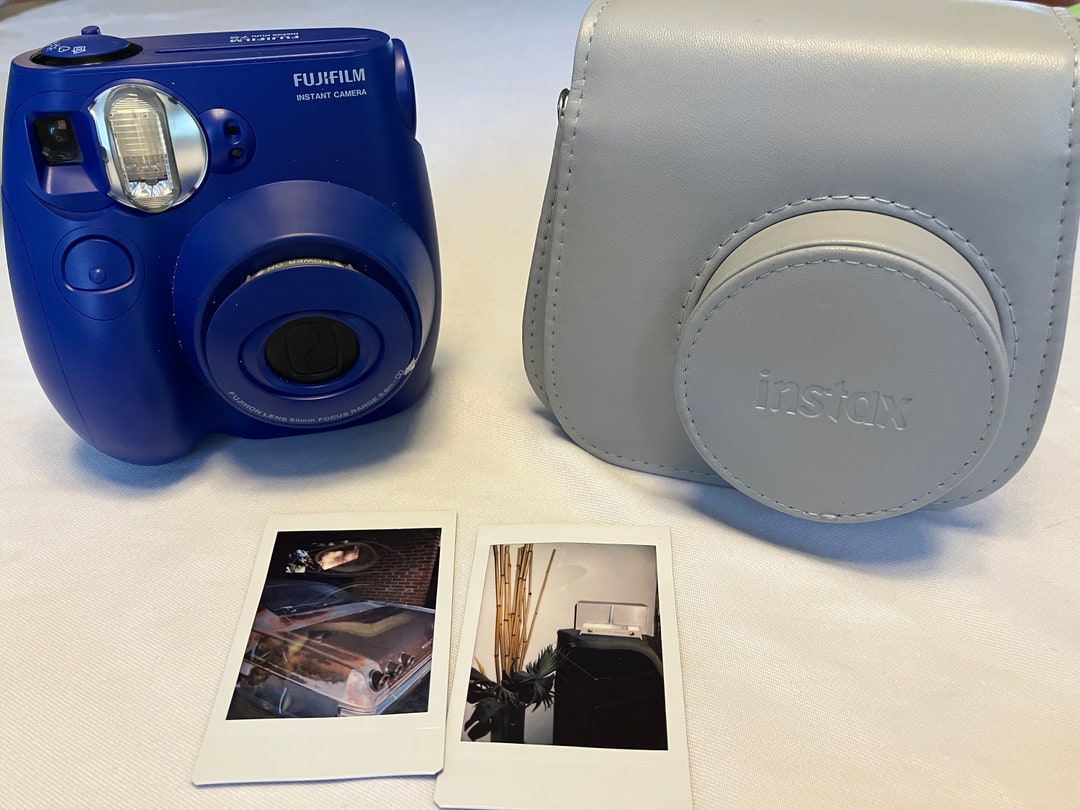 Mini 7 Camera Film Tested White Instax Mini 7S Instant Camera With Carrying Case ...