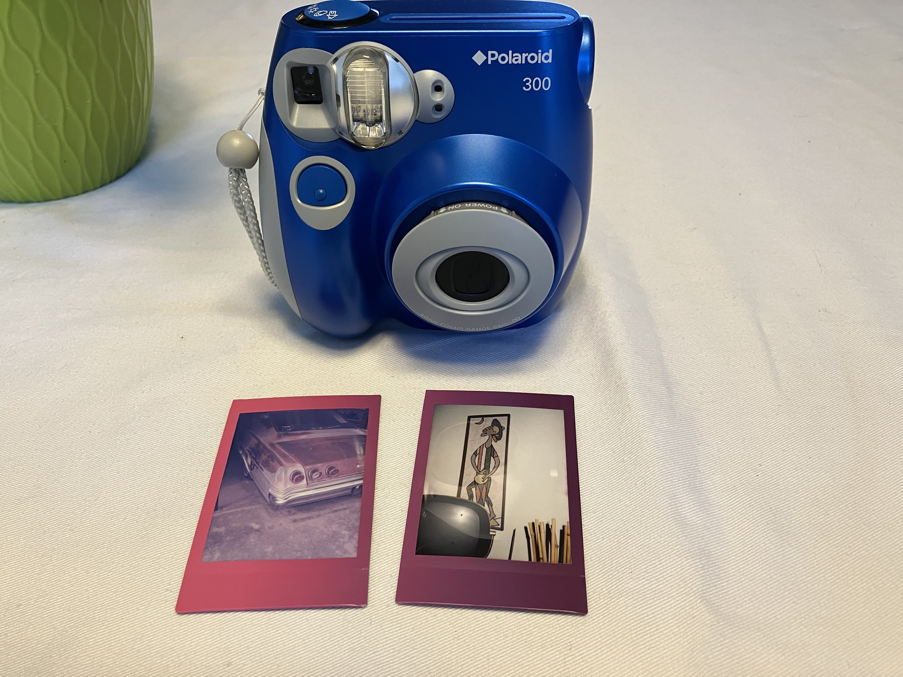 Film Tested Metallic Blue Polaroid 300 Instant Camera (instax Mini