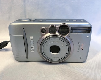 Film Tested 2003 Canon Sure Shot 80u Sub Compact 35mm Point and Shoot Camera. Working! Autoboy Prima Super #3394