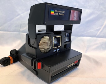 Film Tested Vintage 1980's Polaroid 660 AF - AutoFocus/Sonar Instant Camera.  Very Good Condition. Working! #4081