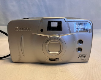 Film Tested 1997 Canon Snappy QT 35mm Automatic Point and Shoot Camera. Working #4072 - Prima BF-80