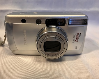 Film Tested 2004 Canon Sure Shot 180u 35mm Sub Compact Point and Shoot Camera #4046