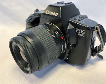 Film Tested 1987 Canon EOS 650 35mm Camera With Canon EF 35-80mm 1:4-5.6 III Autofocus Lens. Very Good Condition!  #3215