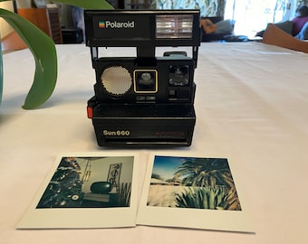 Vintage 1980's Polaroid 660 AF - AutoFocus/Sonar Instant Camera.  Good Condition.  Film Tested and Working! #1840